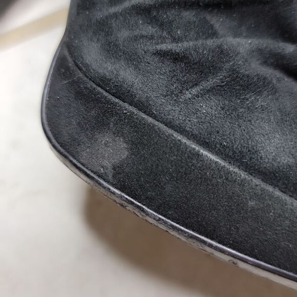 Rosegold Ankle Platform Black Suede Bootie Size 8 / 39 - Picture 9 of 15